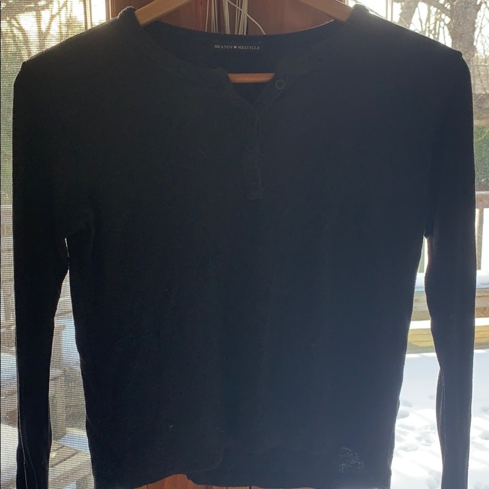 Long sleeve grey brandy top